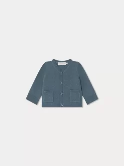 Newborn & Baby Bonpoint Sweaters And Cardigans | Tahiel Cardigan Northern Blue