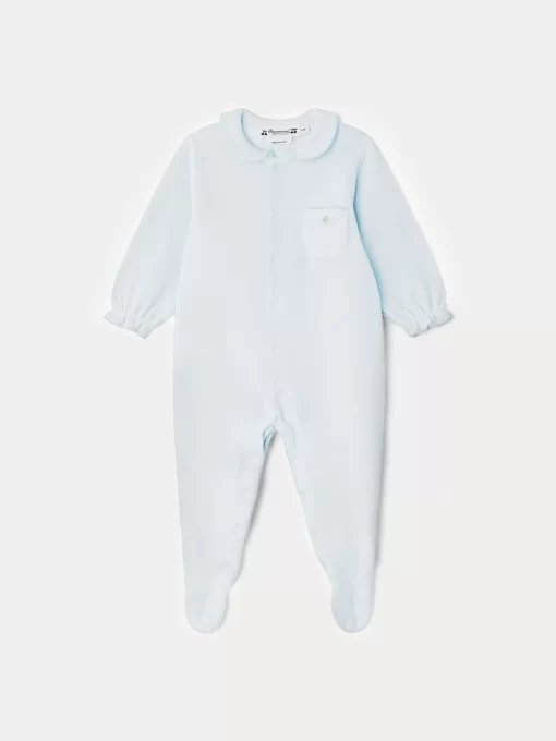 Newborn & Baby Bonpoint Onesies And Pajamas | Talou Pajamas Gray Blue