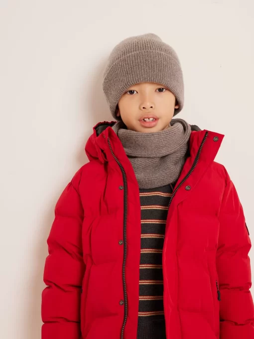 Child Bonpoint Accessories | Tatodine Ribbed Snood Brown