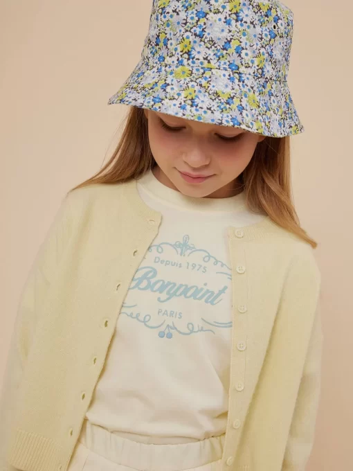 Child Bonpoint Accessories | Theana Bucket Hat Blue Flowers