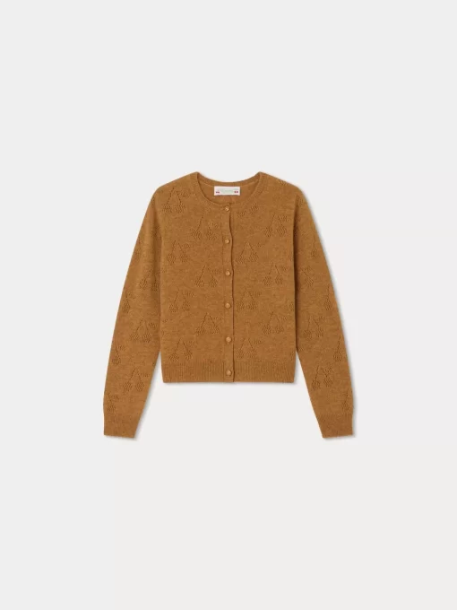 Child Bonpoint Cardigans And Sweaters | Thindra Cardigan Camel