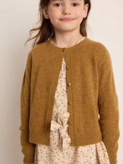 Child Bonpoint Cardigans And Sweaters | Thindra Cardigan Camel