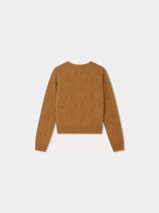 Child Bonpoint Cardigans And Sweaters | Thindra Cardigan Camel