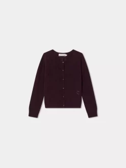 Child Bonpoint Cardigans And Sweaters | Thindra Cardigan Grape