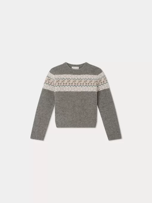 Child Bonpoint Cardigans And Sweaters | Tinoa Sweater Dark Grey