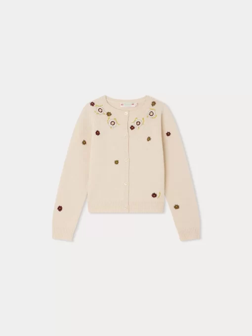 Child Bonpoint Cardigans And Sweaters | Toesie Cardigan Vanilla